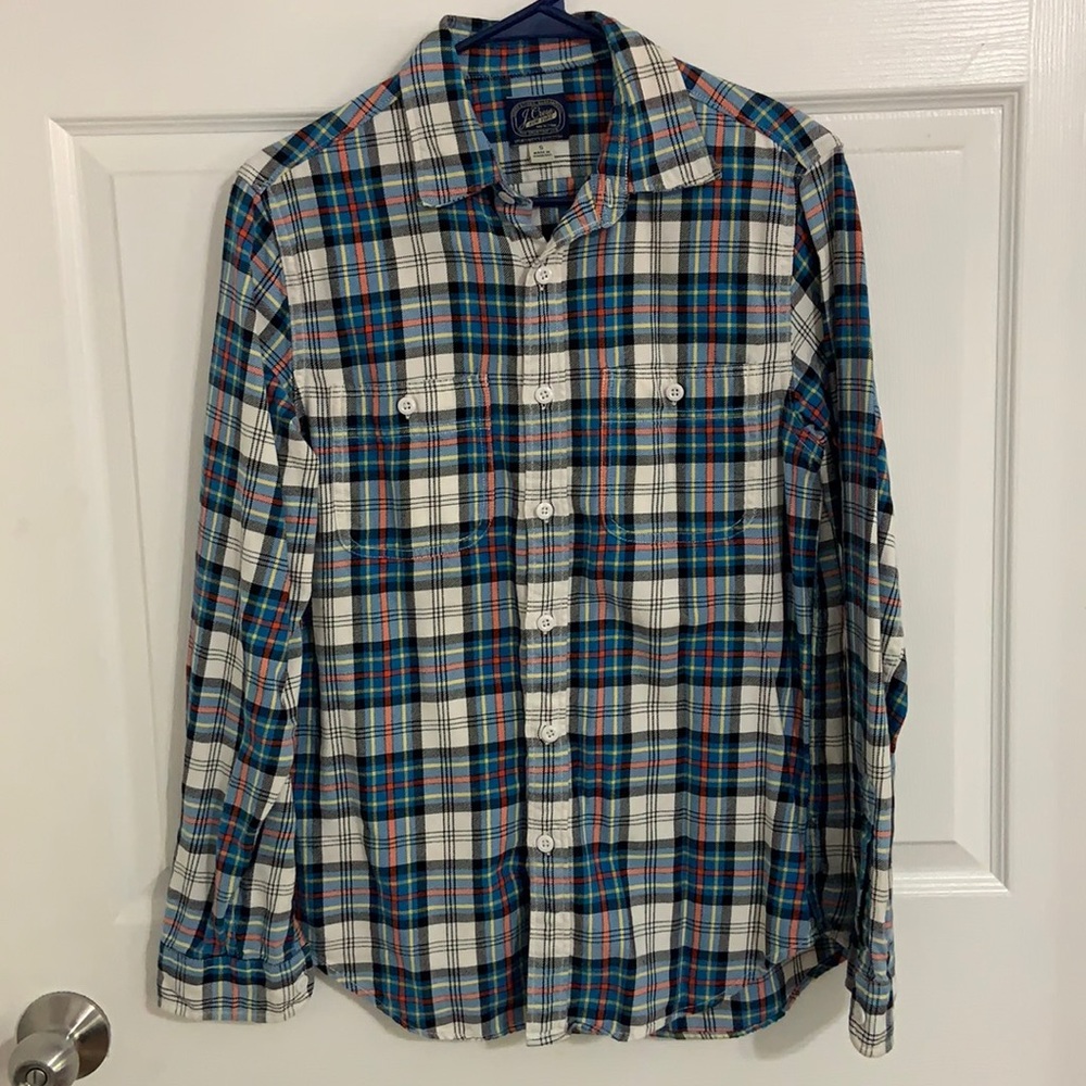 J. Crew plaid button down shirt